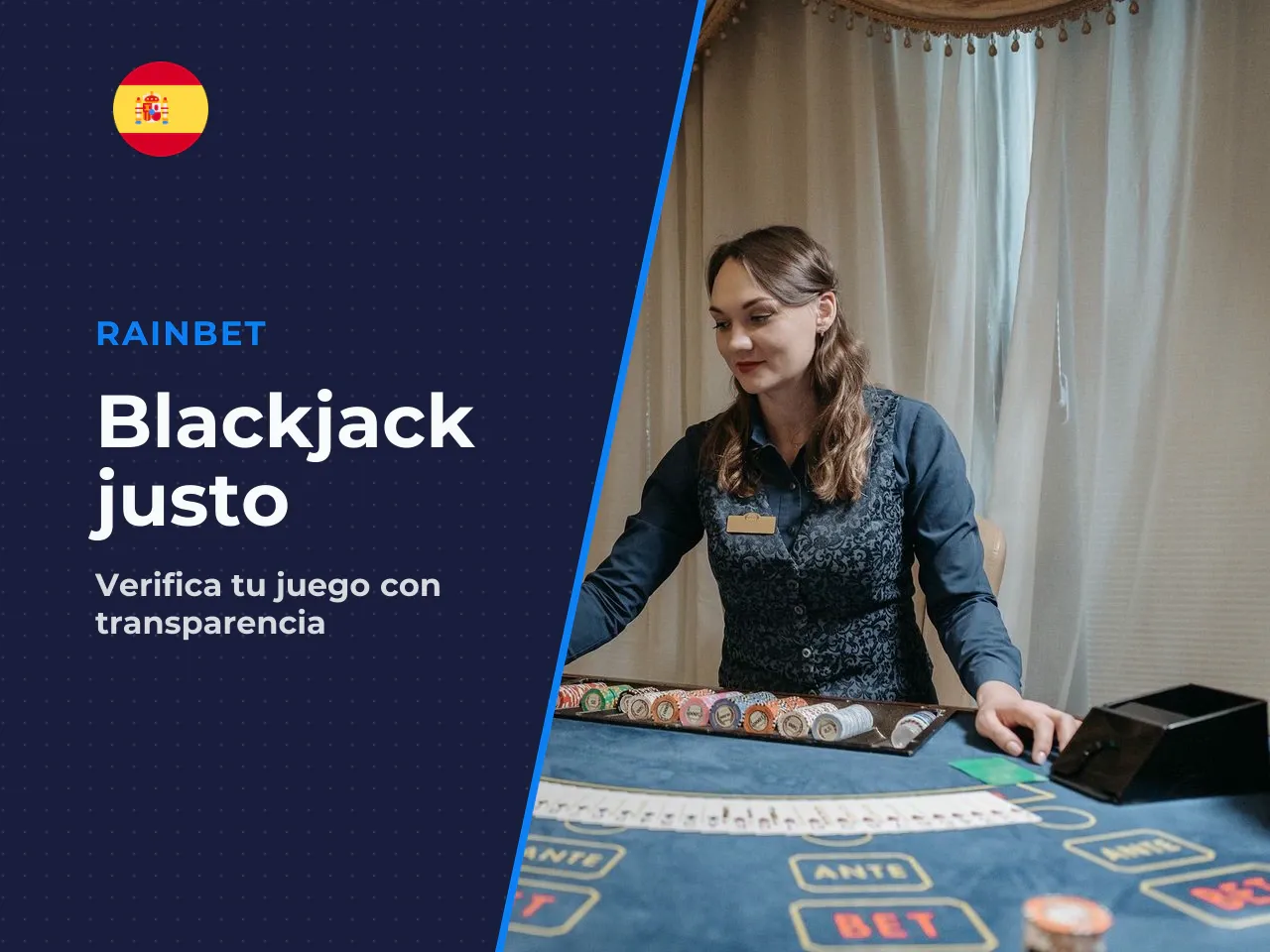 Provably fair en Rainbet Blackjack qué