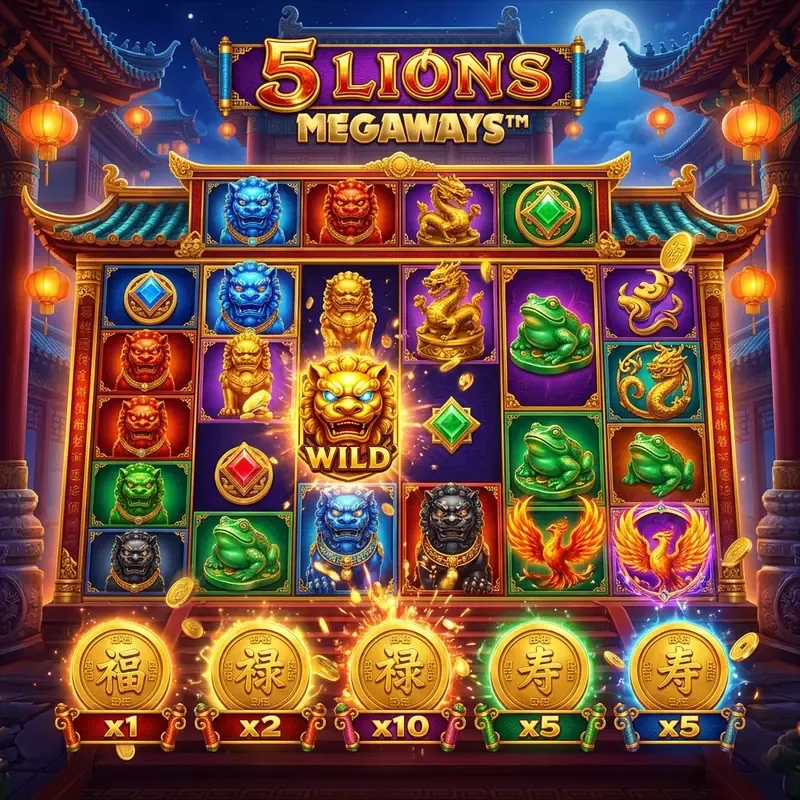 5 Lions Megaways demo y reseña