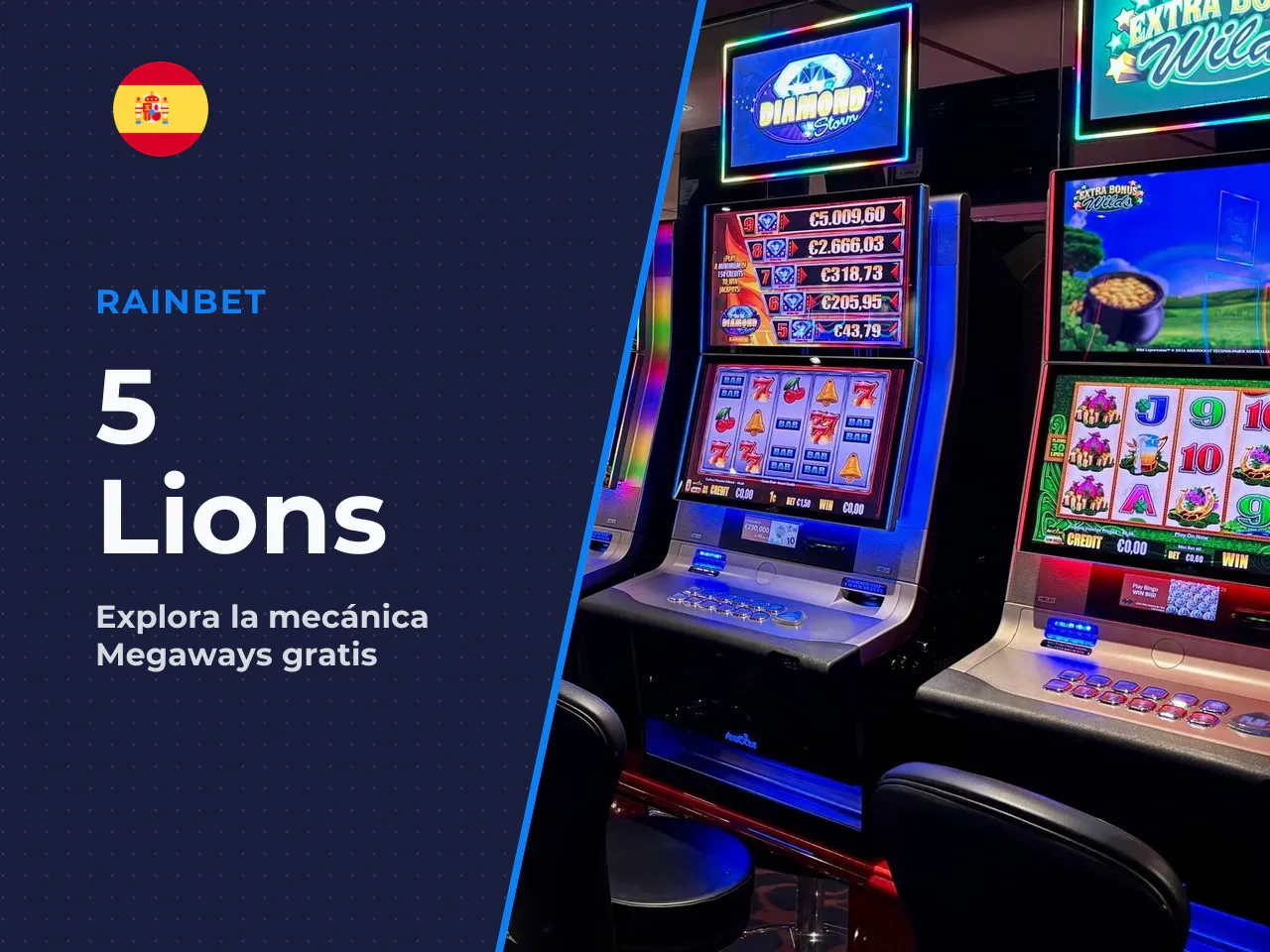 Formato slot, temática lions y mecánica