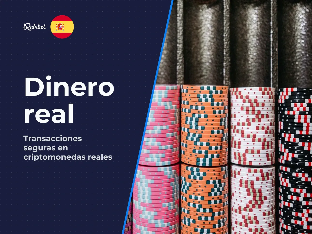 Rainbet usa dinero real . Sí